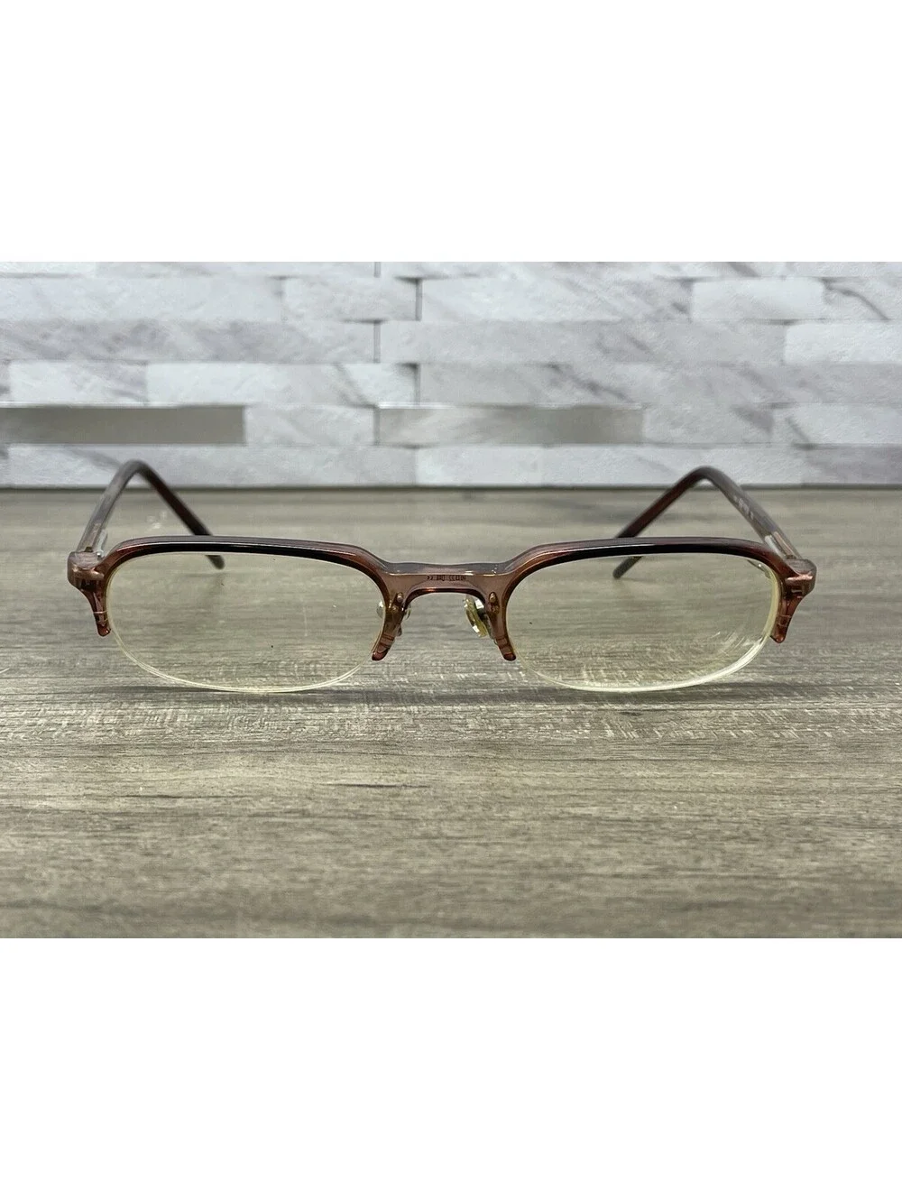 GUCCI mod GG1404 col T8K 50[]22-135 Eyeglasses Half Rim Clear Pink *Frames Only